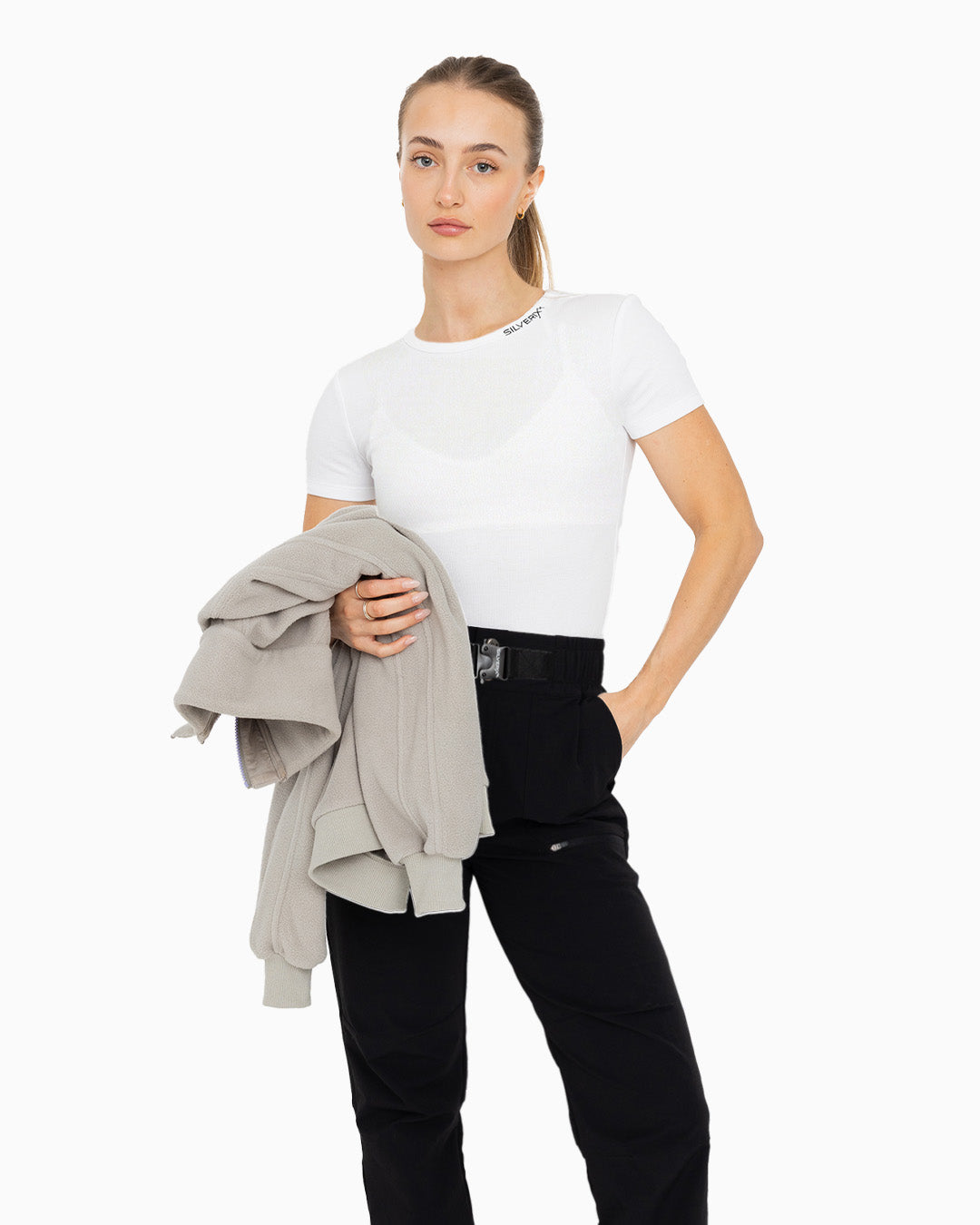 Short Sleeve Skinny Ribbed T-Shirt